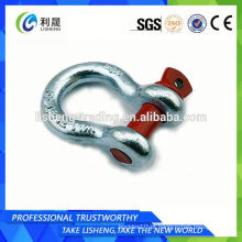 Carga galvanizada nominal parafuso Pin Anchor Shackle